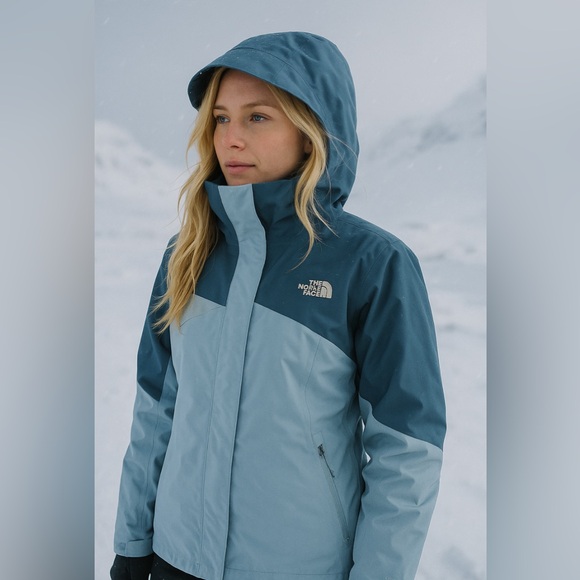 THE NORTH FACE HyVent Cinnabar Triclimate 3-in-1 Zip Hooded Jacket - Picture 1 of 8